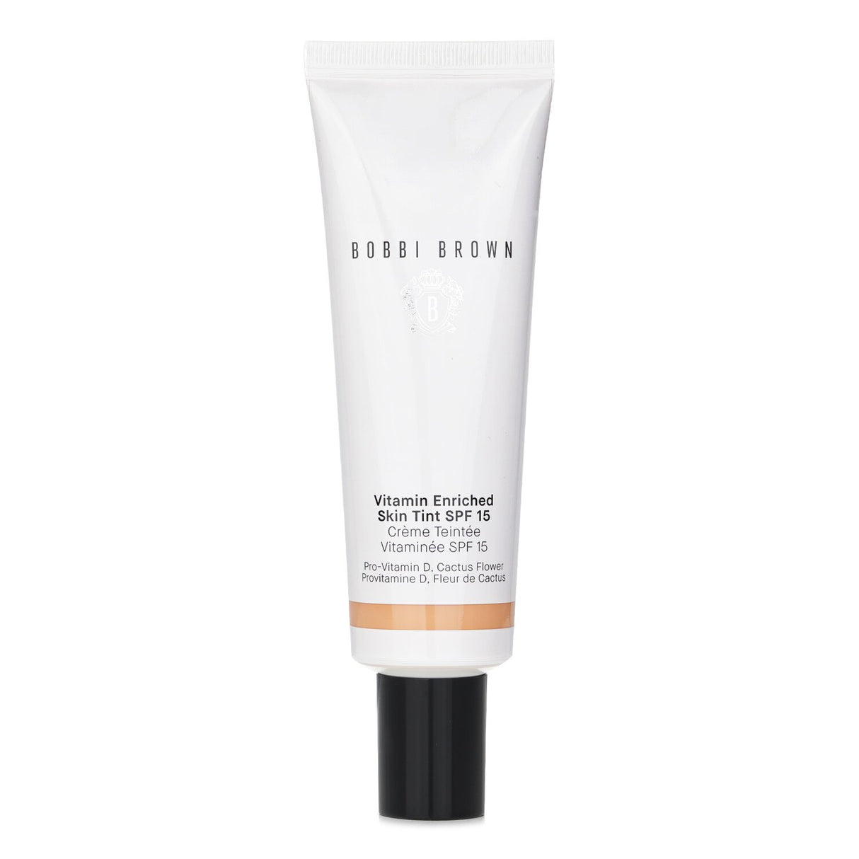 Lightweight tinted moisturizer with SPF 15, enriched with vitamins for fresh, natural coverage, ideal for all skin types.