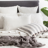 Renee Taylor Comfort Organic Cotton Quilt Cover Set Queen Ecru