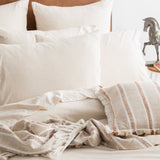 Renee Taylor Comfort Organic Cotton Quilt Cover Set Queen Oatmeal