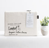 Renee Taylor Comfort Organic Cotton Quilt Cover Set Queen Oatmeal