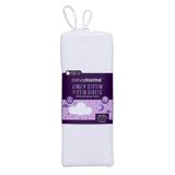 ClevaMama Jersey Cotton Fitted Sheets Moses & Pram 2pk 82 x 38cm