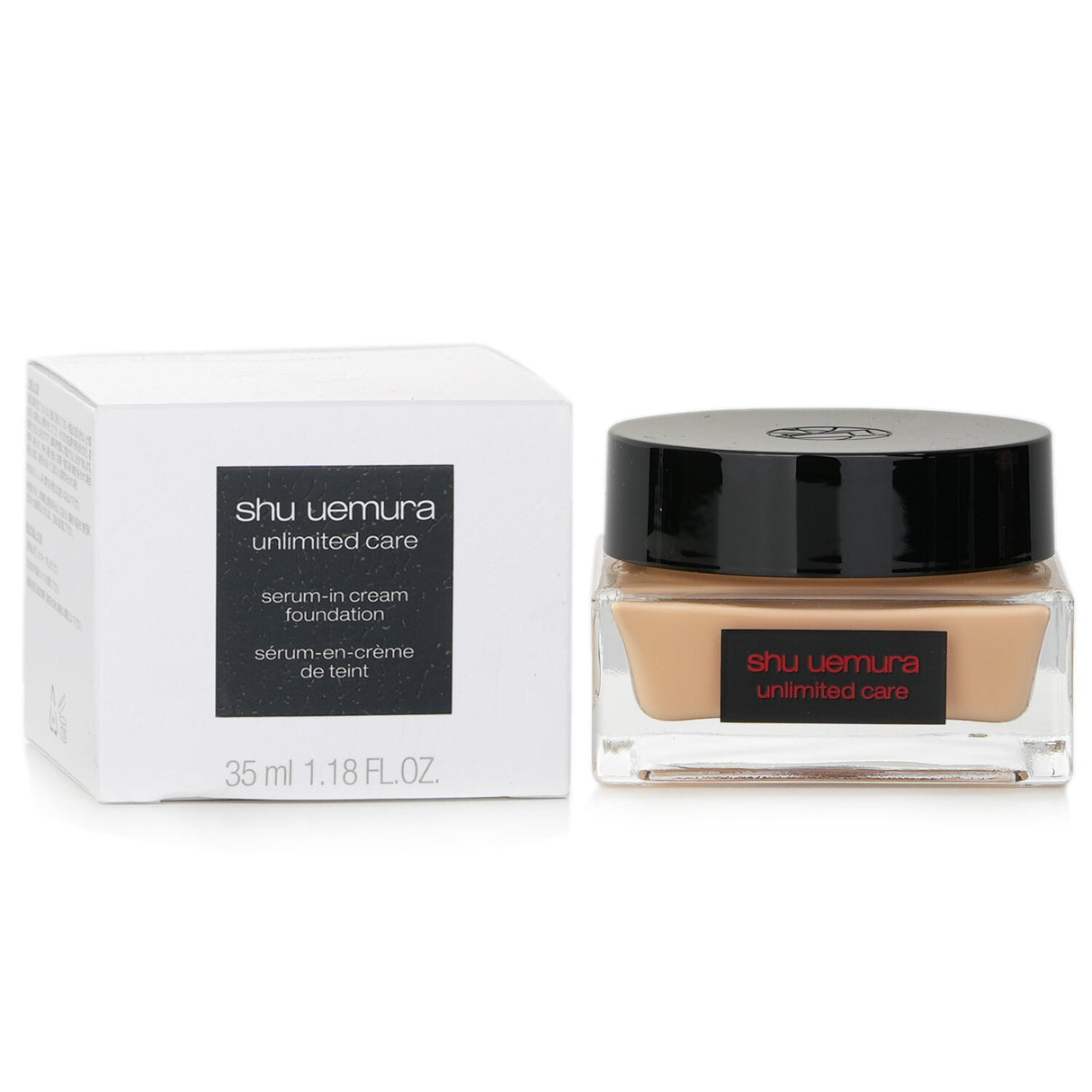 Luxurious Shu Uemura cream foundation #564, infused with 93% skincare essence for nourishing coverage and radiance.