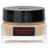 Shu Uemura Serum-In Cream Foundation #664, a luxurious lightweight formula for hydration and radiant skin, enriched with Tsubaki oil.