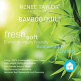 Renee Taylor 400 GSM All Seasons Natural Bamboo Quilt / Duvet Double
