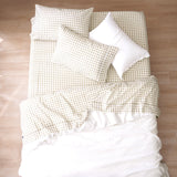 Renee Taylor Bran Gingham Patterned Cotton Sheet Set Queen