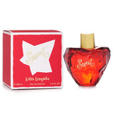 Elegant 100ml bottle of Lolita Lempicka Sweet Eau De Parfum, featuring sweet notes of cherry, liquorice, vanilla, and praline.