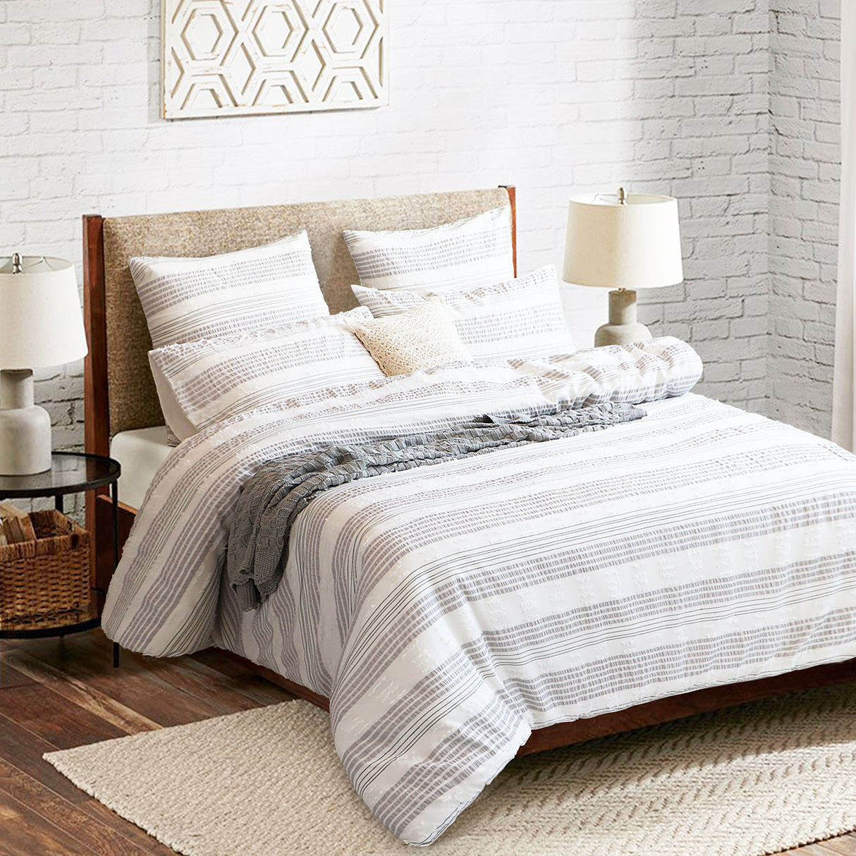 Renee Taylor Lenone 100% Cotton Quilt Cover Set King