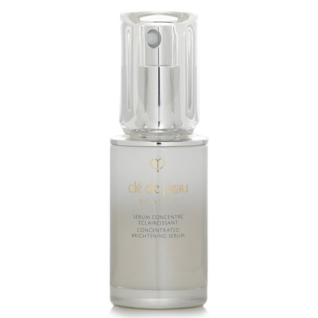 Silky brightening serum in a sleek bottle, targeting dark spots and promoting a radiant, youthful complexion.