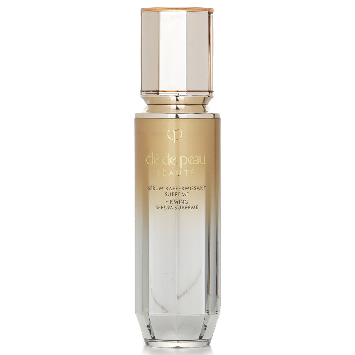 Cle De Peau Firming Serum Supreme in new packaging, 40ml, enhances skin firmness and reduces fine lines with a luxurious texture.