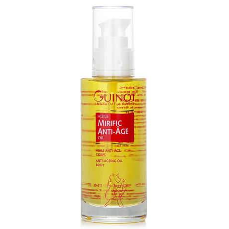 Luxurious anti-aging body oil with seaweed extract and precious oils for smooth, firm, and rejuvenated skin, 90ml bottle.