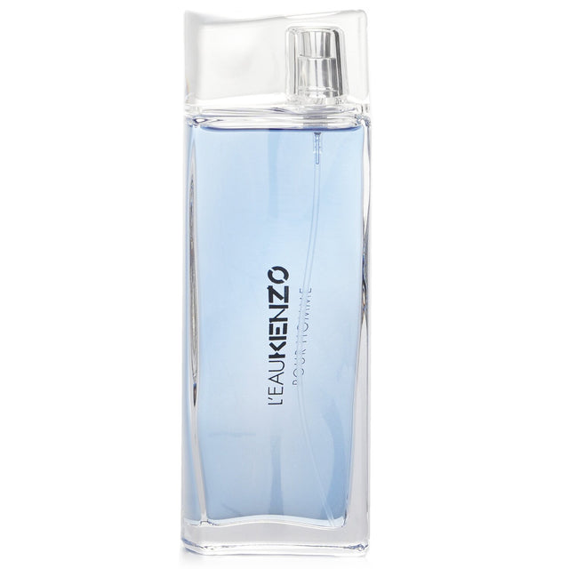 Kenzo L'eau Pour Homme Eau De Toilette Spray, 100ml, refreshing aquatic fragrance for the modern man in a sleek bottle.