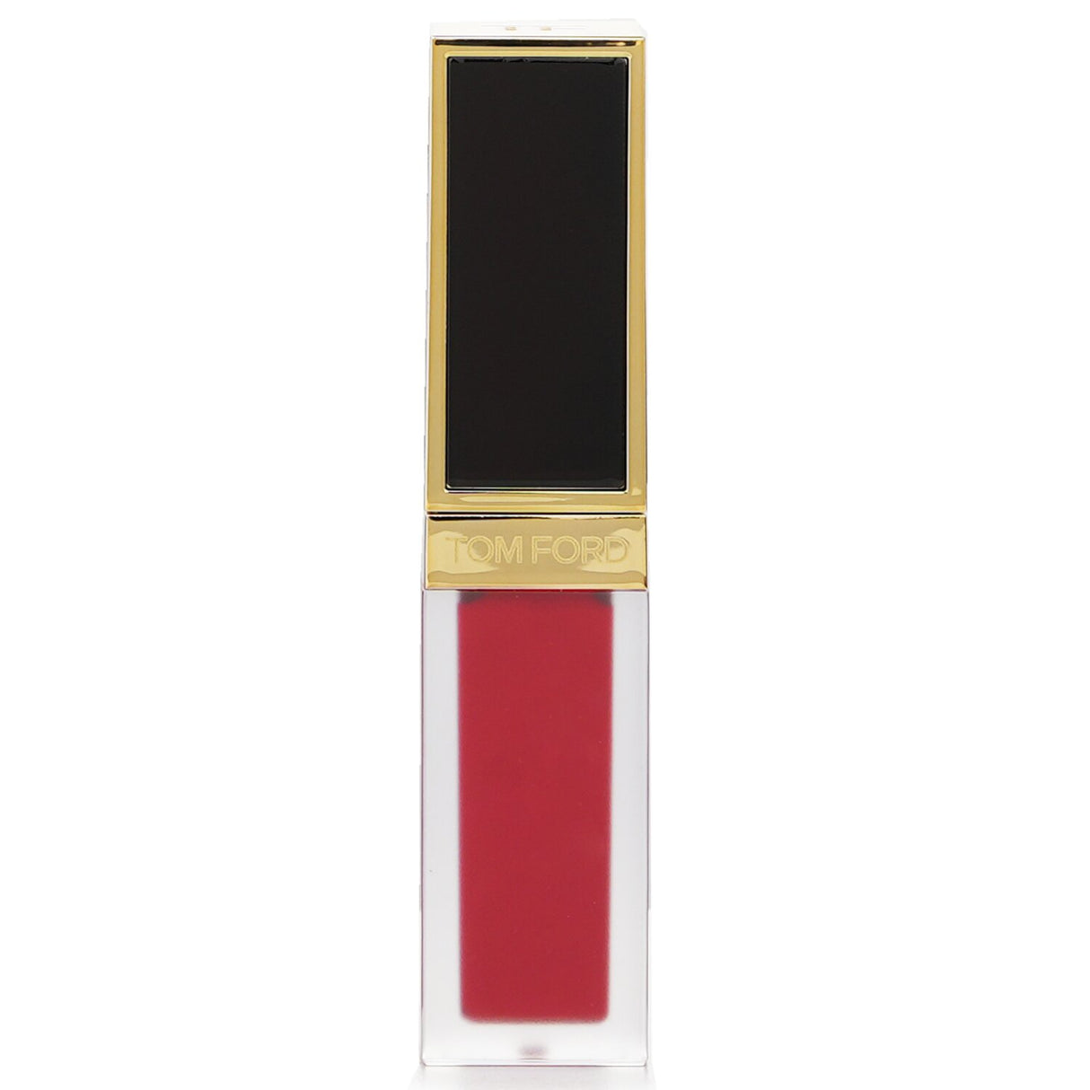 Tom Ford Liquid Lip Luxe Matte #127 Temptress offers a bold soft matte finish with nourishing black rose extract for hydrated lips.