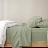 Renee Taylor 400 Thread Count Egyptian Cotton Sheet Set King Single Basil