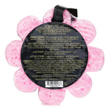 Luxurious Spongelle Wild Flower Soap Sponge in pink, infused with Bulgarian Rose, ideal for enhancing skin brightness and elasticity.