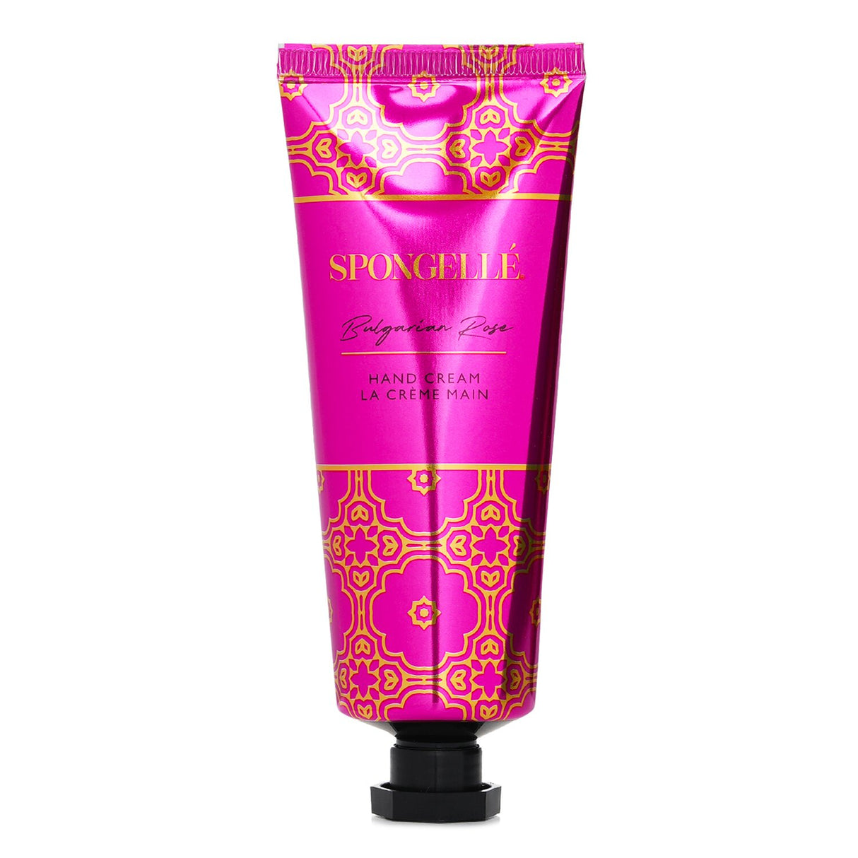 Luxurious Bulgarian Rose hand cream with hydrating ingredients for soft, supple hands; paraben-free, vegan, and eco-friendly.