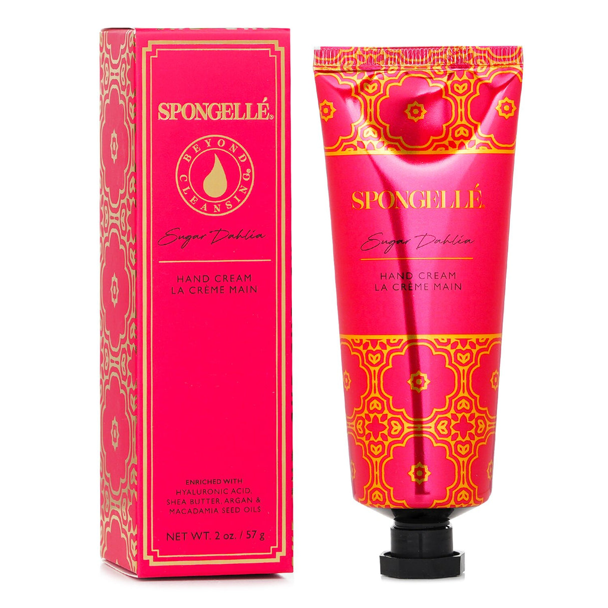 Luxurious Sugar Dahlia hand cream infused with essential oils and nutrients for soft, hydrated hands and a calming aroma.