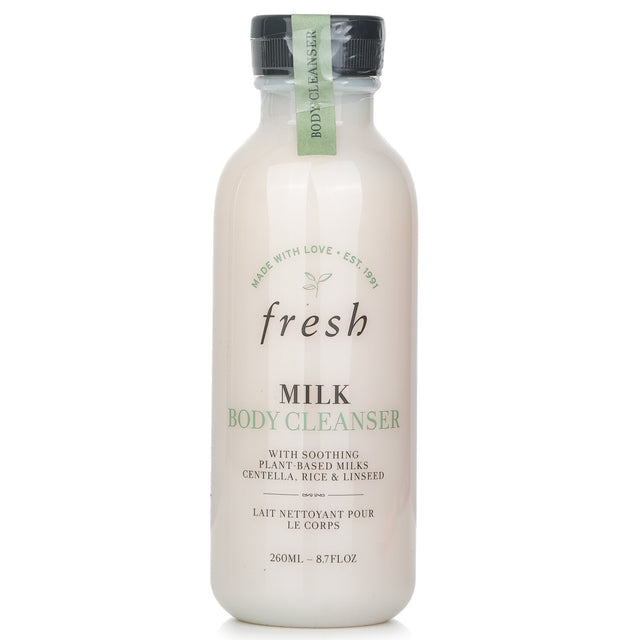 Luxurious Fresh Milk Body Cleanser in 260ml, designed for gentle cleansing while moisturizing and soothing the skin.