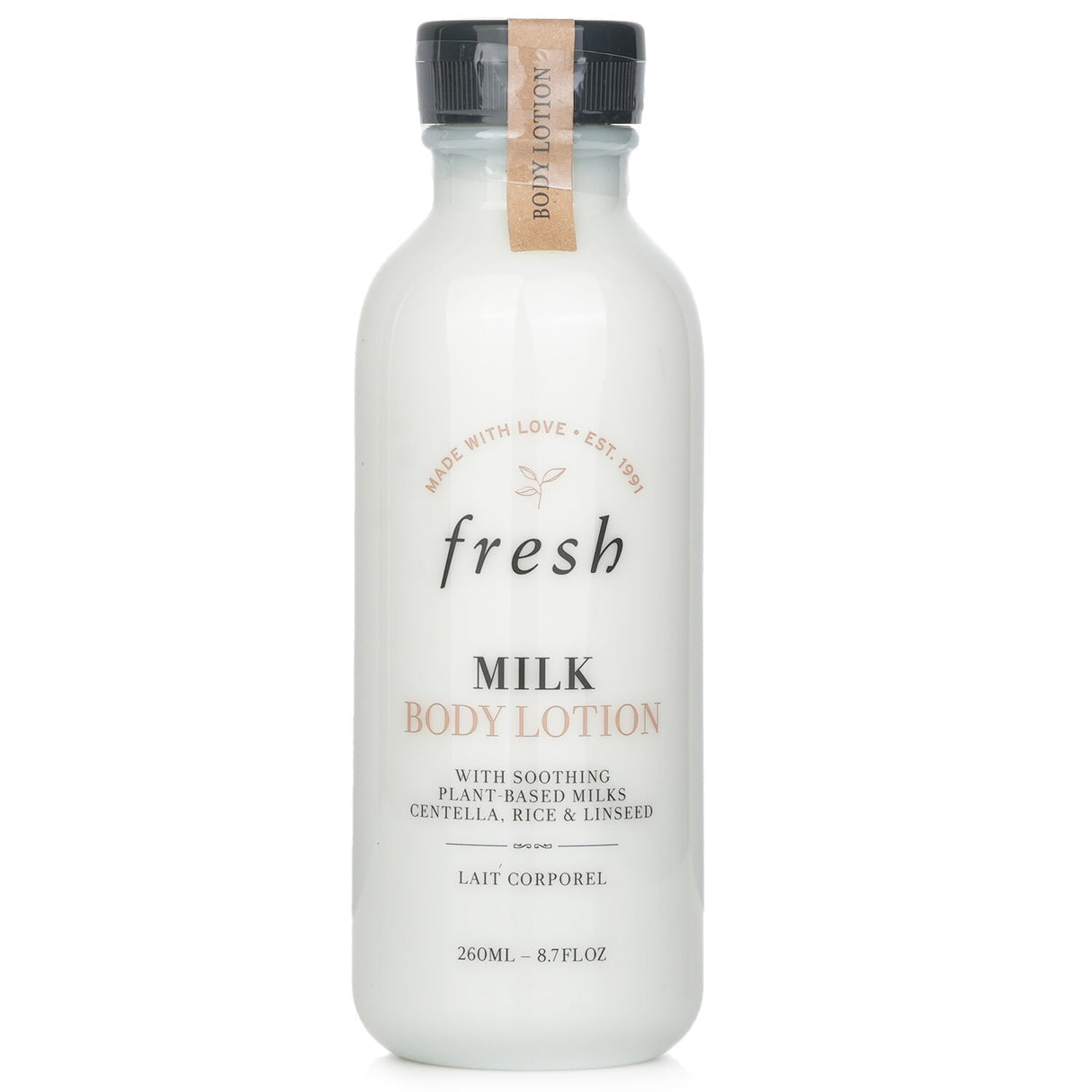 Fresh Milk Body Lotion 260ml offers fast absorption with plant-based milks for deep hydration and a non-greasy, velvety finish.