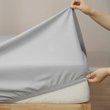 400 Thread Count Egyptian Cotton Fitted & Pillow Case  Deep King Antarctica