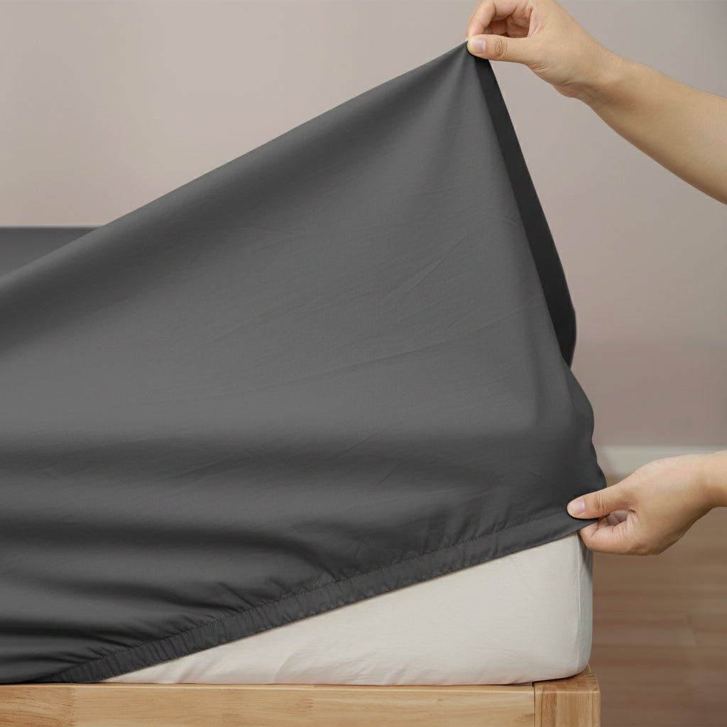 400 Thread Count Egyptian Cotton Fitted & Pillow Case  Deep King Magnet