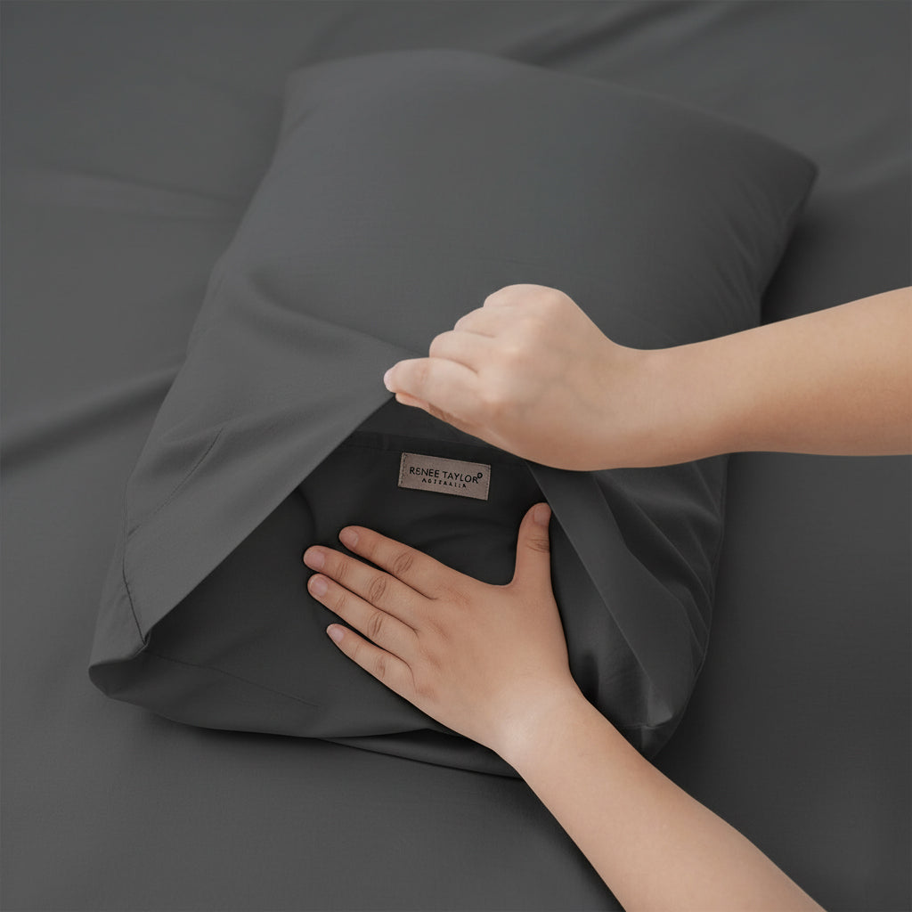 400 Thread Count Egyptian Cotton Fitted & Pillow Case  Deep King Magnet