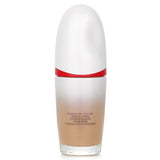 Shiseido Revitalessence Skin Glow Foundation SPF 30 in #360 Citrine, offering vibrant coverage and a glowing finish for all skin types.