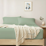 400 Thread Count Egyptian Cotton Fitted & Pillow Case  Long Single Basil