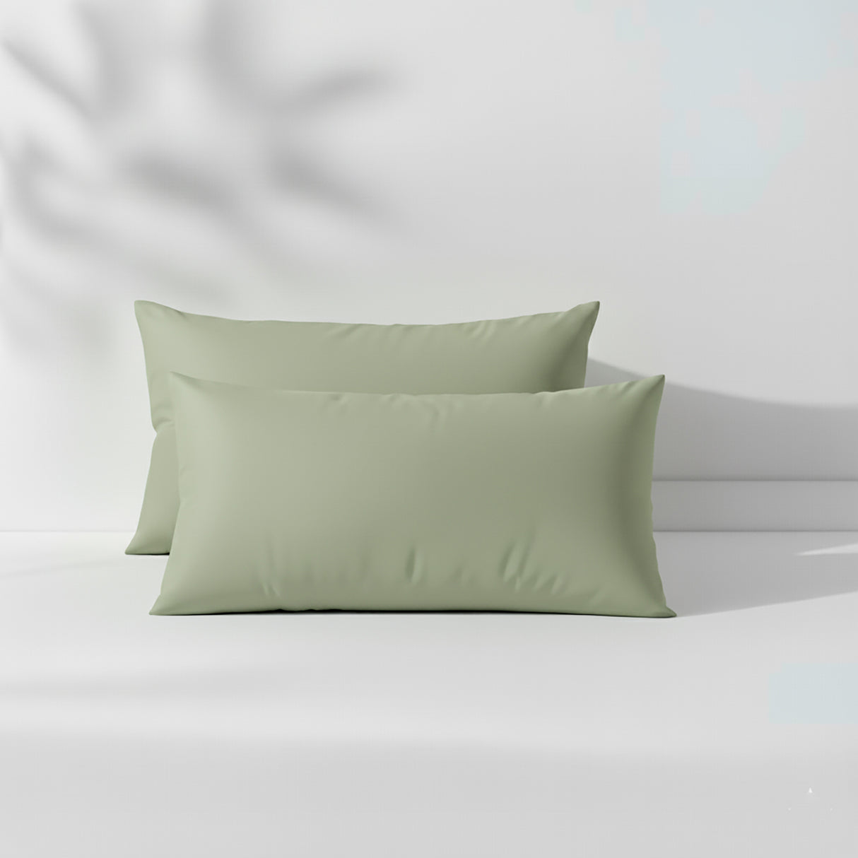 400 Thread Count Egyptian Cotton Fitted & Pillow Case  Deep King Basil