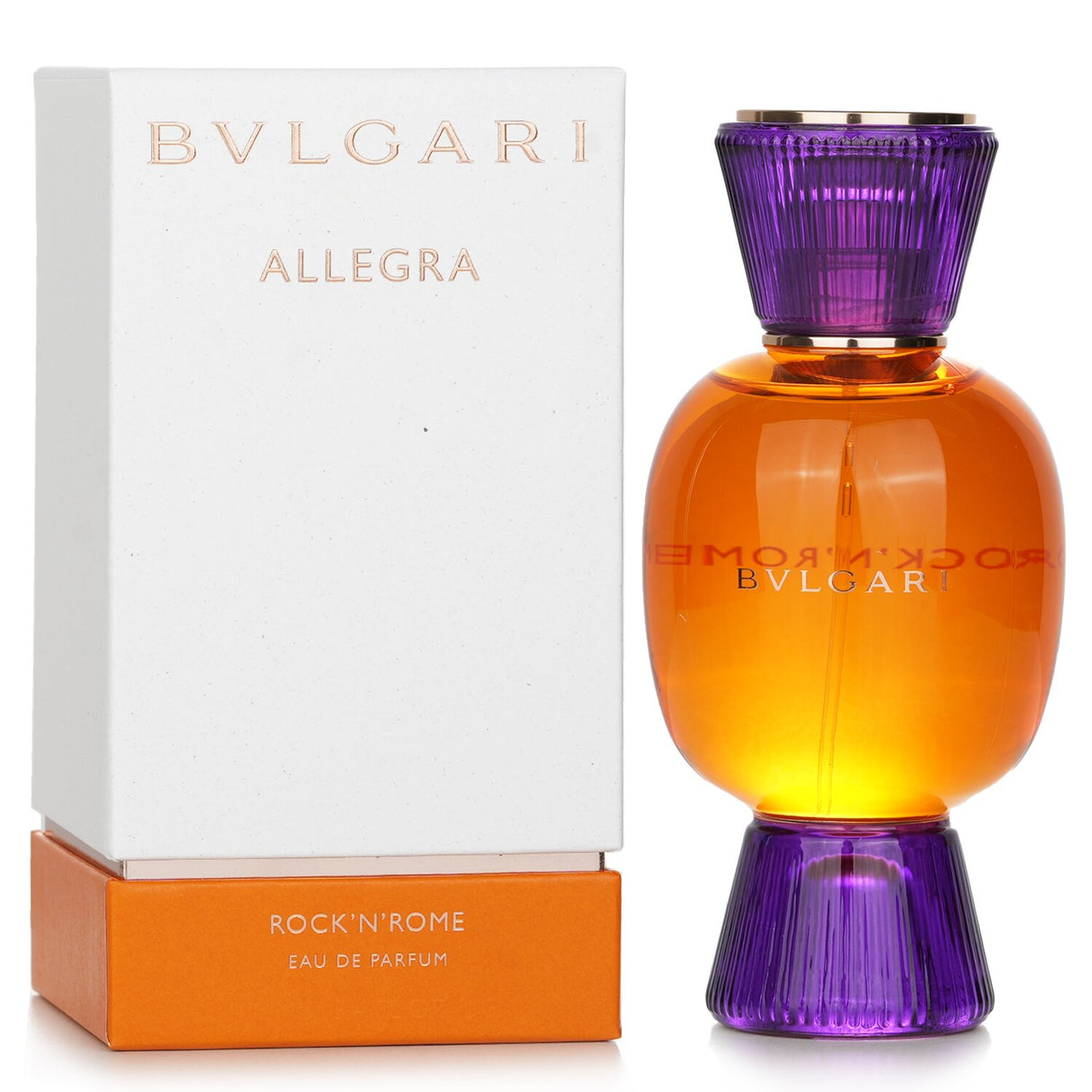 Bvlgari Allegra Rock N Rome Eau De Parfum 100ml, a luxurious fragrance blending rock culture with elegant florals.