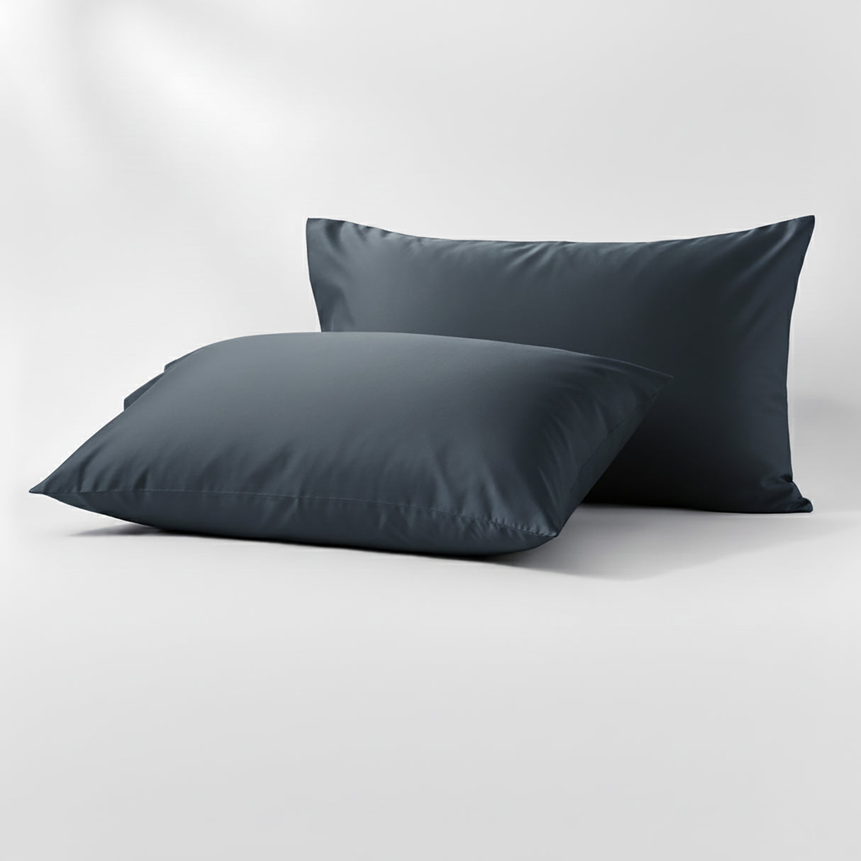 400 Thread Count Egyptian Cotton Fitted & Pillow Case  Deep King Steel Blue