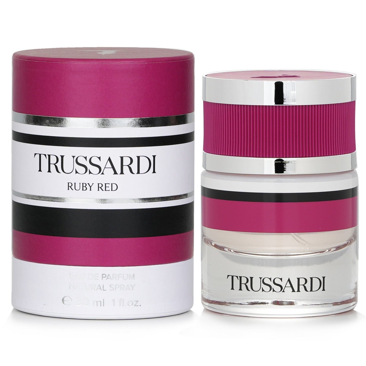 Trussardi Ruby Red Eau De Parfum Spray 30ml, a sophisticated fragrance exuding charm and confidence, ideal for any occasion.