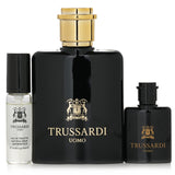 Trussardi Uomo Life Style Mini Coffret with three elegant fragrances for modern men, perfect for daily use or travel.