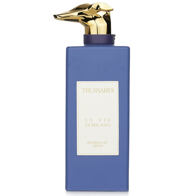 Trussardi Le Vie Di Milano District of Nolo Eau De Parfum, 100ml, embodies urban elegance with vibrant Milanese spirit.