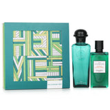 Luxurious Hermes Eau D'Orange Verte Coffret features 100ml cologne and 80ml shower gel, blending vibrant citrus scents.