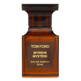 Luxurious 30ml Tom Ford Myrrhe Mystere Eau De Parfum Spray featuring rich myrrh and floral notes for an elegant fragrance experience.