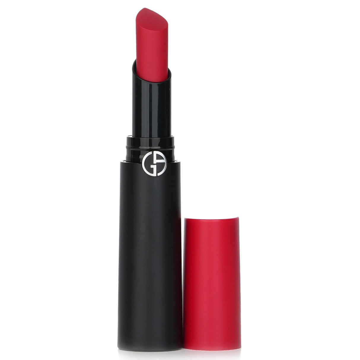 Giorgio Armani Lip Power Matte Lipstick in shade #40, featuring intense color, long wear, and nourishing hydration.