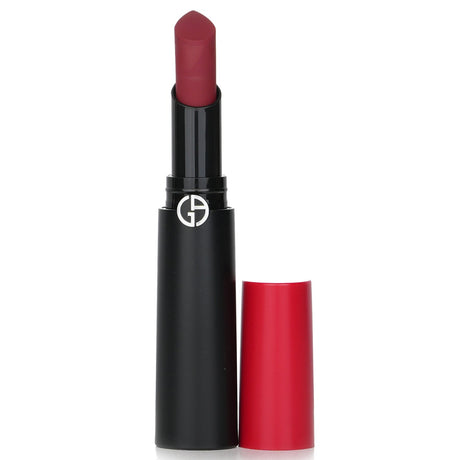 Giorgio Armani Lip Power Matte Lipstick #60 in a sleek tube, showcasing a vibrant matte finish for bold, hydrated lips.