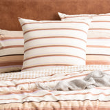 Textured Cotton Slub Reversible Quilt Cover Set Super King William Stripe