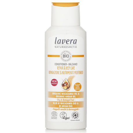 Lavera Conditioner Repair & Deep Care in 200ml, nourishes and rejuvenates hair for healthier, shinier locks.