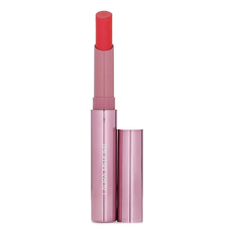 Vibrant Laura Mercier High Vibe Lip Color #181 Rush, smooth application, hydrating Guava oil, and high-resolution finish.