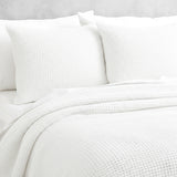 Cloud Linen  Stone Washed Cotton Waffle Comforter Set King/Super King Ivory