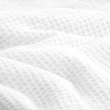 Cloud Linen Boronia Stone Washed Cotton Waffle Comforter Set Double/Queen Ivory
