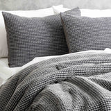 Cloud Linen  Stone Washed Cotton Waffle Comforter Set King/Super King Magnet