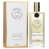 Nicolai Angelys Pear Eau De Toilette Spray 100ml, featuring a refreshing blend of fruity and floral notes, perfect for elegant women.