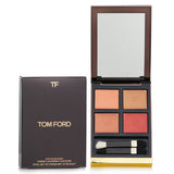 Tom Ford Eye Color Quad #41 Peach Dawn features four luxurious eyeshadow shades for versatile looks in a mirrored compact.