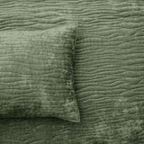 Renee Taylor Blake Velvet Coverlet Set Queen/King Military