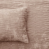 Renee Taylor Blake Velvet Coverlet Set Super King Wood