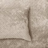 Renee Taylor Archie Cross Stitch Velvet Coverlet Set Super King Nude