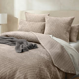 Renee Taylor Archie Cross Stitch Velvet Coverlet Set Super King Nude