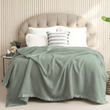 Renee Taylor Australian 400 GSM Merino Wool Blanket Super King Sage